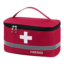 Аптечка, сумка-органайзер для медикаментів First Care Червона (IBH046R)