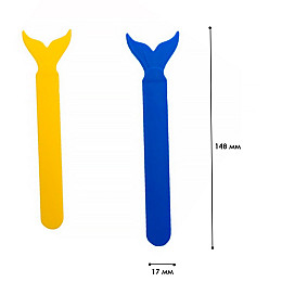 Дитячий тренажер Lesko для м'язів язика риб'ячий хвіст набір 2 шт
