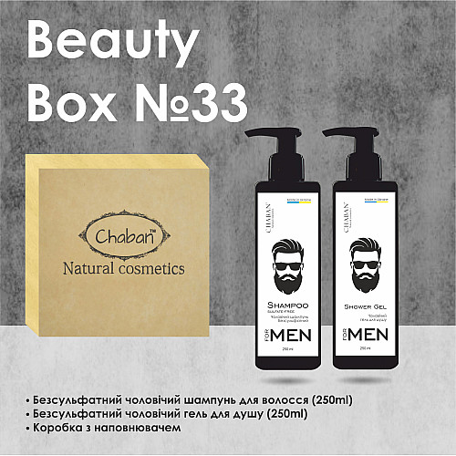 Подарковий набір Chaban Natural Cosmetics Beauty Box Chaban For Men №33