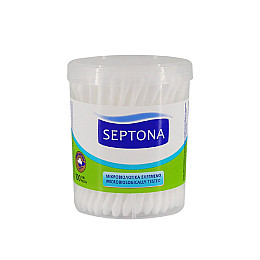 Ватные палочки в круглом боксе Septona 100 шт