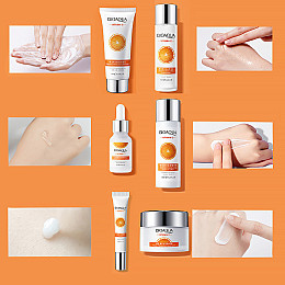 Набір по догляду за обличчям Bioaqua Vitamin C Set 6в1 зволожуючий для звуження пор