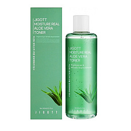Тонер для обличчя Jigott Aloe Moisture Real Aloe Vera Toner 300 мл (8809541282508)