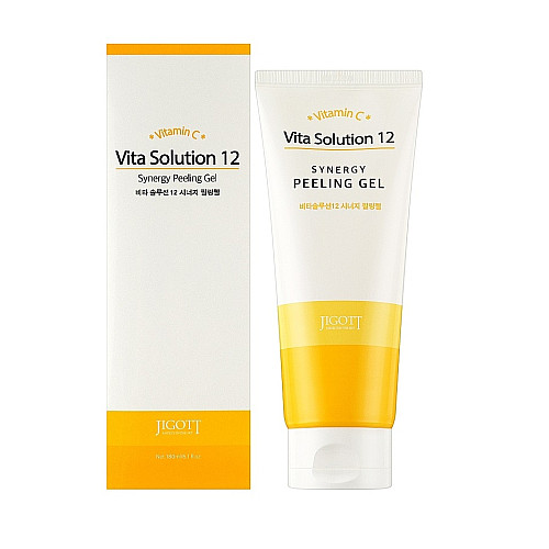 Оздоровчий пілінг-гель Vita Solution 12 Synergy Peeling Gel Jigott 180 мл (8809541281938)