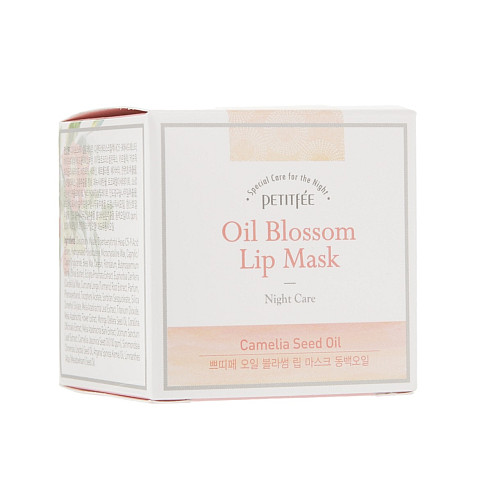 Маска для губ Масло камелії Petitfee & Koelf Oil Blossom Lip Mask Camellia seed oil 15 г (8809508850023)