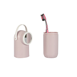 Футляр пластиковий для зубних щіток 20 см (KL-52) Kornel Рожевий