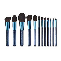 Набор кистей для макияжа 12 штук Beautiful Soffit blue