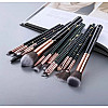 Набор кистей для макияжа Barva black 15 шт Moki