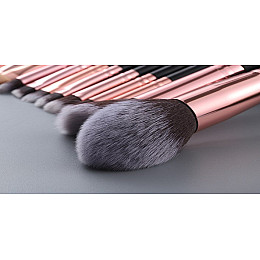 Набор кистей для макияжа Barva black 15 шт Moki