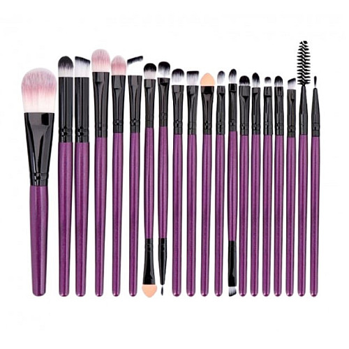 Набор кистей для макияжа Monte purple 20 шт Moki