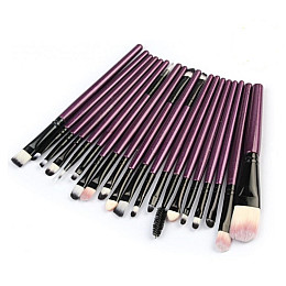 Набор кистей для макияжа Monte purple 20 шт Moki