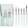 Набор кистей для макияжа мини в дорогу R&G Trevel set mint 8 шт с чехлом