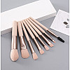 Набор кистей для макияжа мини в дорогу R&G Trevel set beige 8 шт с чехлом