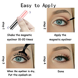 Набор ресниц на магнитной подводке Magnetic Large Mix-7 10 пар