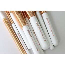 Набор кистей для макияжа Zoreya Rouge белая 10шт