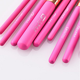 Набор кистей для макияжа Rozy Gungi mini розовый 9 шт