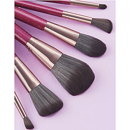 Набор кистей для макияжа Rozi Maroon 10 шт
