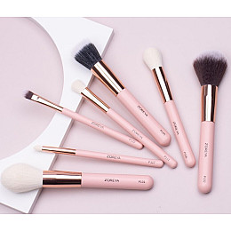 Набор кистей для макияжа Zoreya Motion пудровый 25 штук