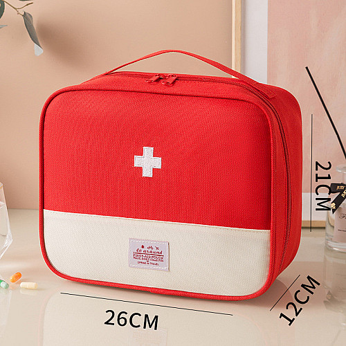Аптечка сумка-органайзер для медикаментів Велика L-med 26x21см Червоний (IBH054R)