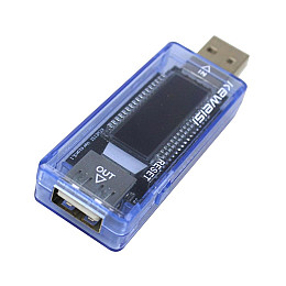 USB Тестер для УМБ вольтметр KoNO 3-9 Вольт до 3 А ёмкости аккумулятора (К050804)