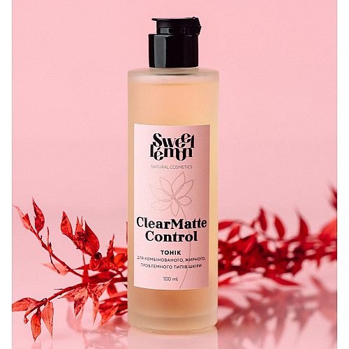 Тонік для комбінованої жирної та проблемної шкіри Sweet Lemon ClearMatte Control 100 мл (SL0053)