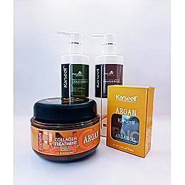 Набір по догляду за волоссям Karseell ARGAN COLLAGEN TREATMENT Маска шампунь кондиціонер олія для волосся