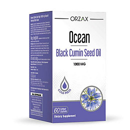 Вітамінний комплекс Orzax Ocean Black Cumin Oil 1000 мг 60 капсул (0022)