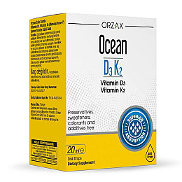 Вітамінний комплекс Orzax Ocean D3K2 Drop 20 мл (0023)