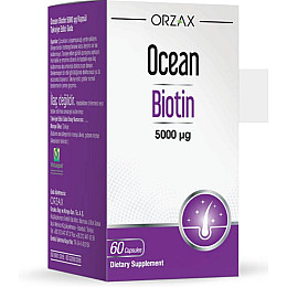 Вітамінний комплекс Orzax Ocean Biotin 5000 мкг 60 капсул (0051)