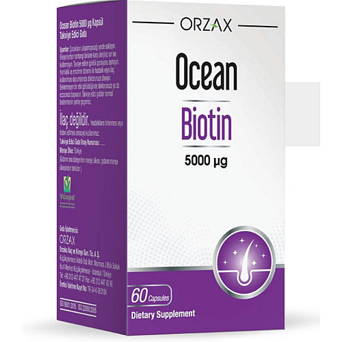 Витаминный комплекс Orzax Ocean Biotin 5000 мкг 60 капсул (0051)