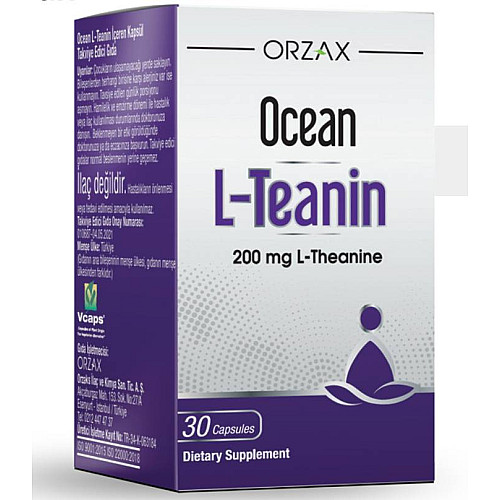 Вітамінний комплекс Orzax Ocean L-Teanin 200 мг 30 капсул (0056)