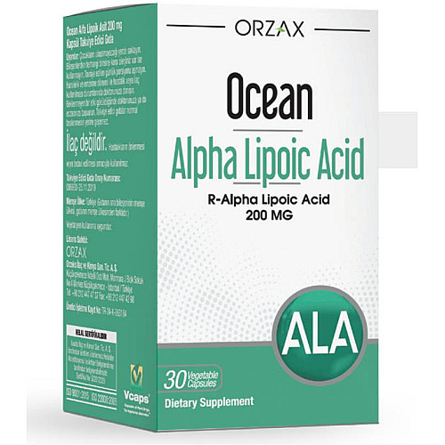 Витаминный комплекс Orzax Ocean Alpha Lipoic Acid 200 мг 30 капсул (0036)