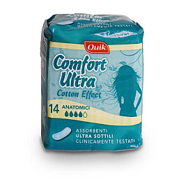 Гигиенические прокладки Cardificio Italiano Quik Comfort ultra Anatomici 14 шт (2081988203)