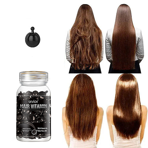 Витаминные капсулы для темных волос Sevich Hair Vitamin маслом Кукуи и Алоэ Вера защита от солнца 30 шт