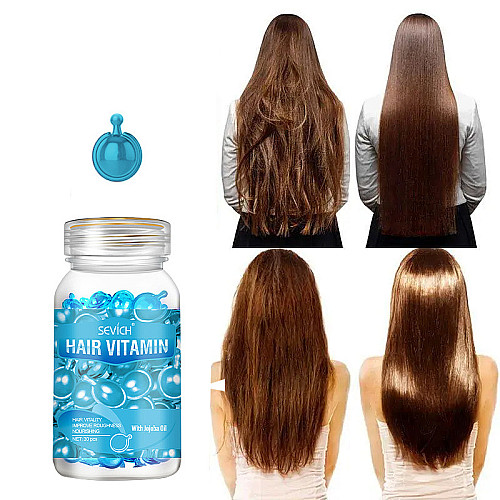 Витаминные капсулы для волос Sevich Hair Vitamin глубокое восстановление и блеск синие 30шт