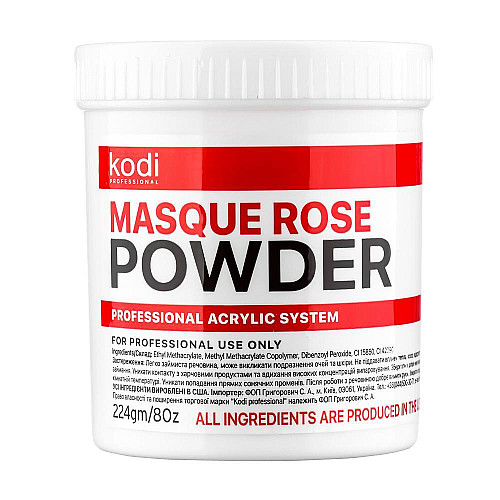 Акриловая матированная пудра Kodi Professional Masque Rose Powder 224 г Розовый (00-00062076)
