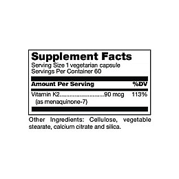 Вітамін K Douglas Laboratories Вітамін K2 Менаквінон-7 60 вегетаріанських капсул