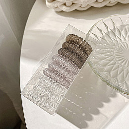 Набір резинок для волосся ANbeauty 9 шт Коричневий (AN0103221)