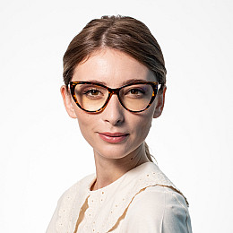 Очки для компьютера женские LuckyLOOK Blue blocker Кітті Тигрово-коричневый (549-364)