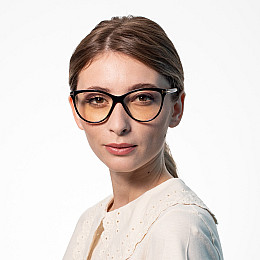 Очки для компьютера женские LuckyLOOK Blue blocker Кітті Черный (549-371)