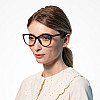 Очки для компьютера женские LuckyLOOK Blue blocker Кітті Черный (549-371)