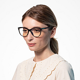 Очки для компьютера женские LuckyLOOK Blue blocker Кітті Черный (549-371)