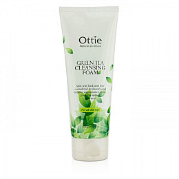 Увлажнююча пінка для вмивання обличчя з екстрактом зеленого чаю Ottie Green Tea Cleansing Foam 150 мл (8809276011268)