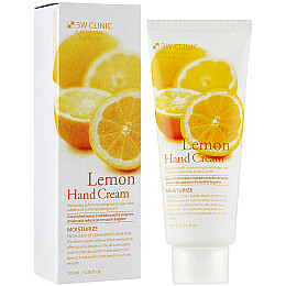 Крем для рук увлажняющий с экстрактом лимона 3W Clinic Lemon Hand Cream 100 мл (8809317284316)