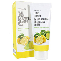 Пенка для умывания с лимоном и каламанси Lebelage Fruit Lemon&Calamansi Cleansing Foam 100 мл (8809689373571)
