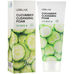 Пенка для умывания с экстрактом огурца Lebelage Cucumber Cleansing Foam 100 мл (8809884510245)