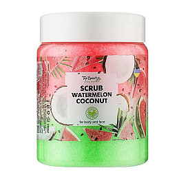 Скраб для тела на основе кокосового масла Арбуз Top Beauty Scrub Watermelon Coconut 250 мл (4820169180131)