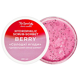 Скраб-сорбет для тела Сладкие ягоды Top Beauty Hydrophilic Scrub-Sorbet Berry 250 мл (4820169180353)