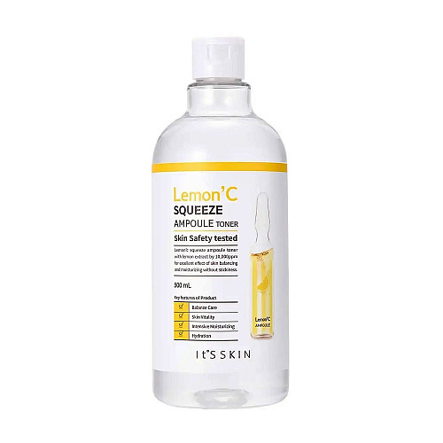 Тонер для обличчя з екстрактом лимона It's Skin Lemon' C Squeeze Ampoule Toner 500 мл (8809663571771)