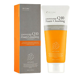 Очищувальна пінка для обличчя з коензимом Q10 3W Clinic Coenzyme Q10 Foam Cleansing 100 мл (8809772620384)