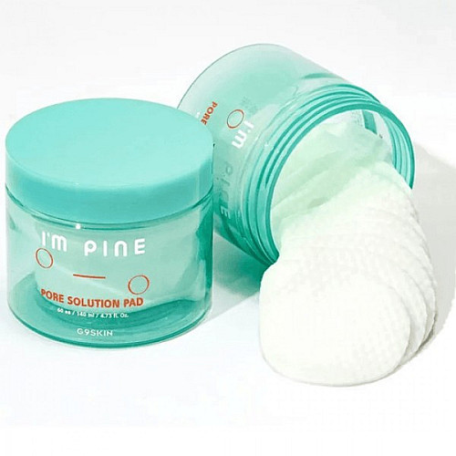 Тонер диски для обличчя G9SKIN I'm Pine Pore Solution Pad 60 шт (8809211656967)